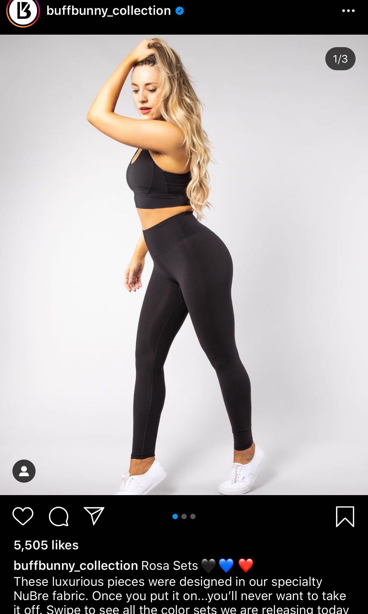 Buffbunny Collection Rosa Legging Onyx, Women's Fashion, Activewear on  Carousell