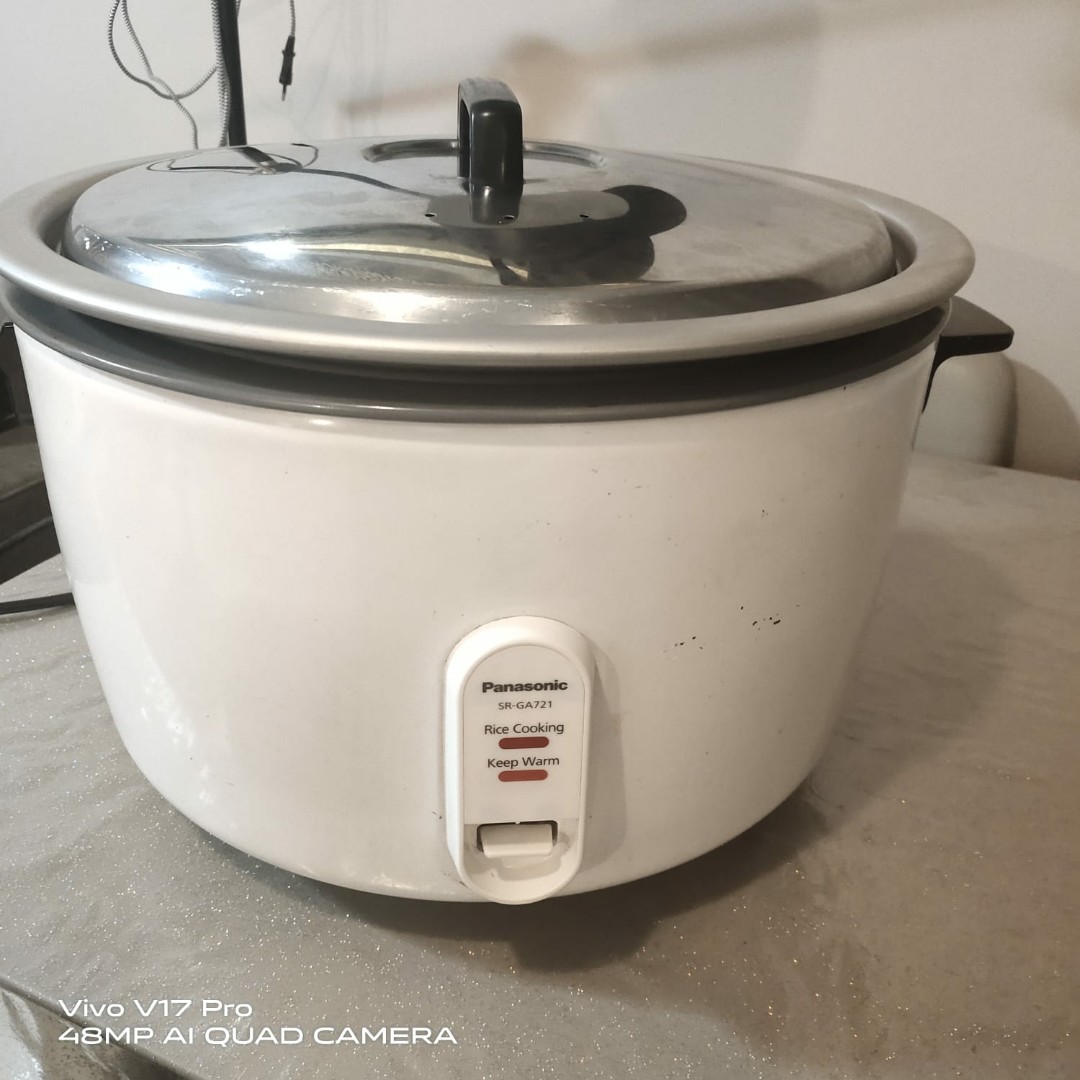 Commercial Panasonic rice cooker 6kg, TV & Home Appliances, Kitchen ...
