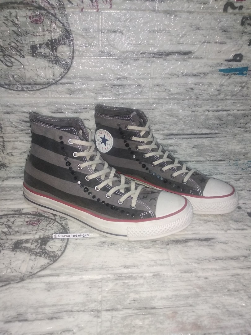 Converse American Flag Studed, Fesyen Pria, Sepatu , Sneakers di Carousell