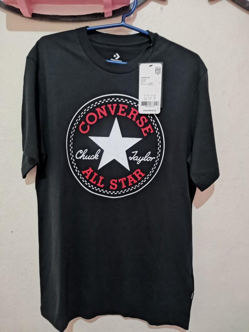 Converse black shirt hotsell