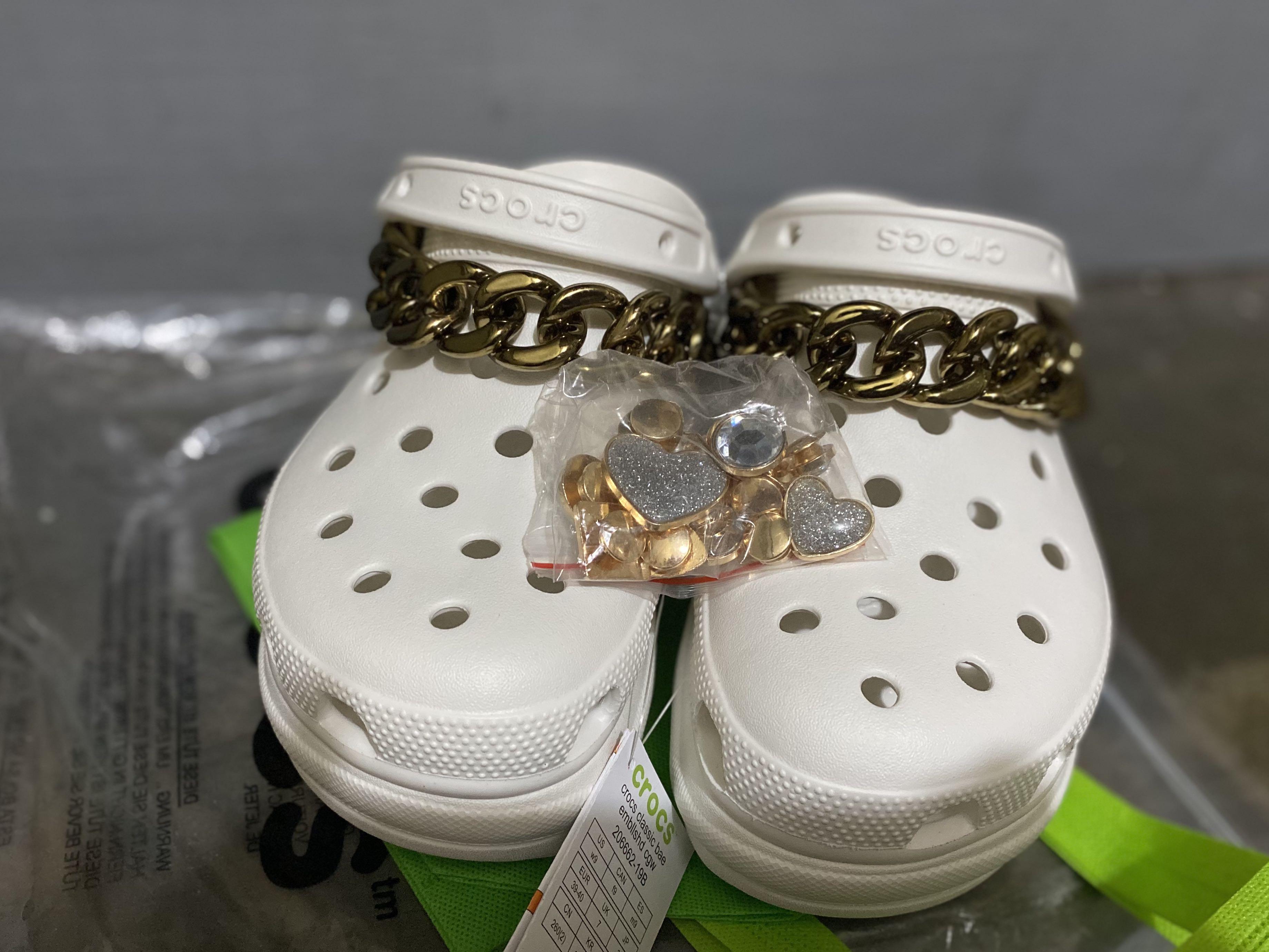 Crocs classic bae clog with chain best sale