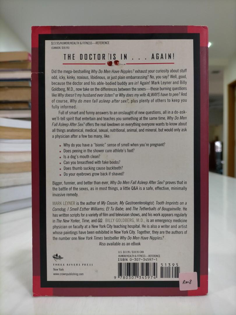 Eng Why Do Men Fall Asleep After Sex Hobbies And Toys Books And Magazines Textbooks On Carousell 8892