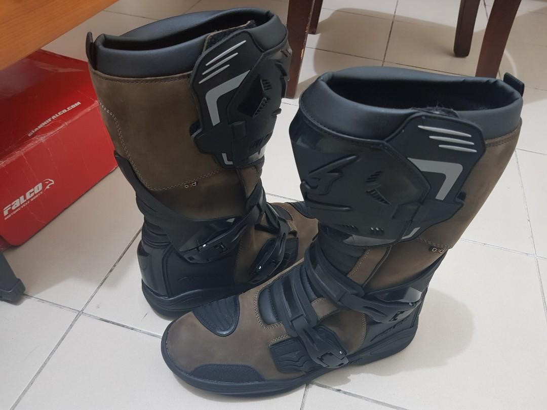 Falco Avantour motorcycle adventure boots Sports Equipment Exercise Fitness Toning Stretching Accessories on Carousell