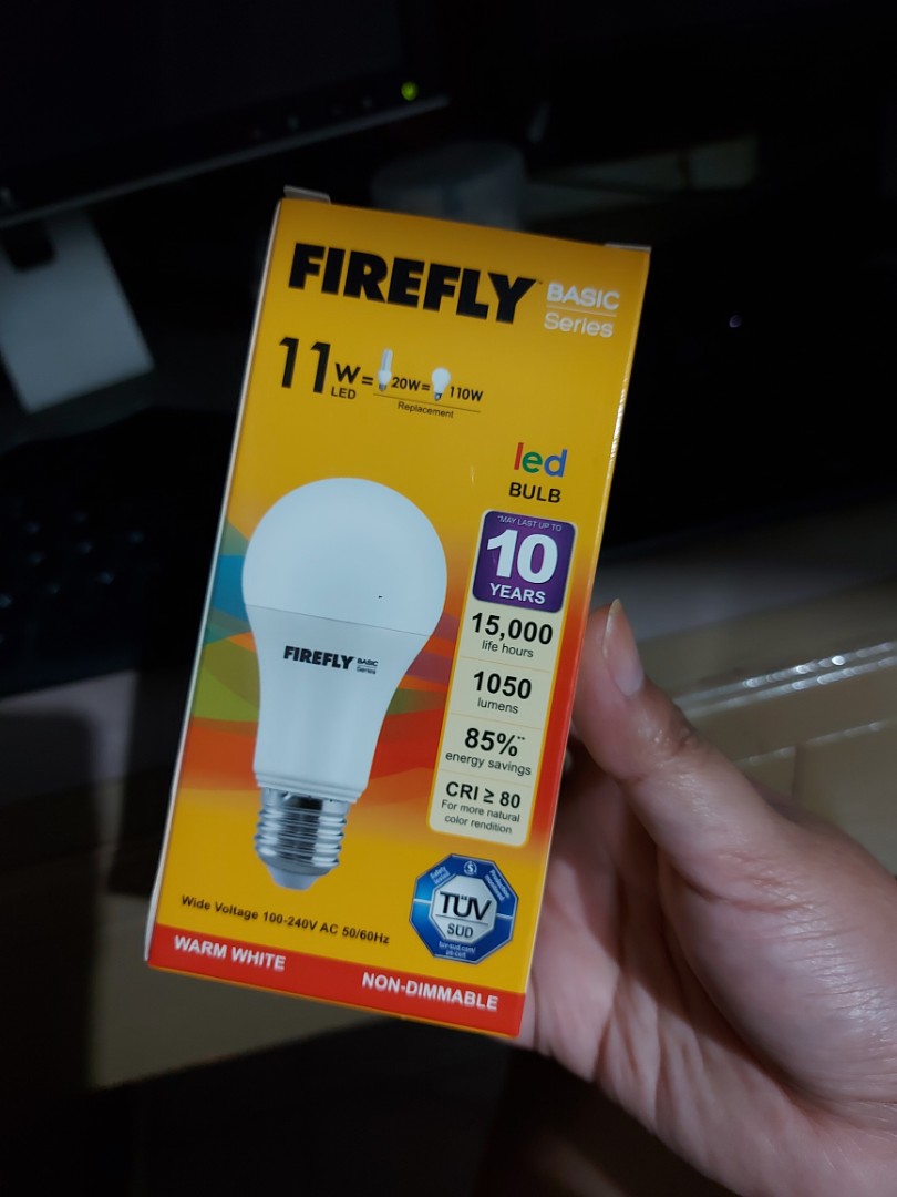 Firefly Basic Series LED Bulb - 9 Watts - Daylight / Cool White