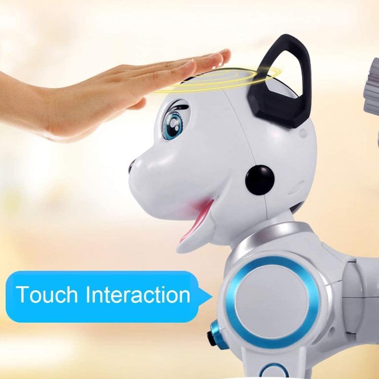 Fisca Remote Control Robotic Dog RC Interactive Intelligent Walking Dancing Programmable Robot Puppy Toys Electronic Pets