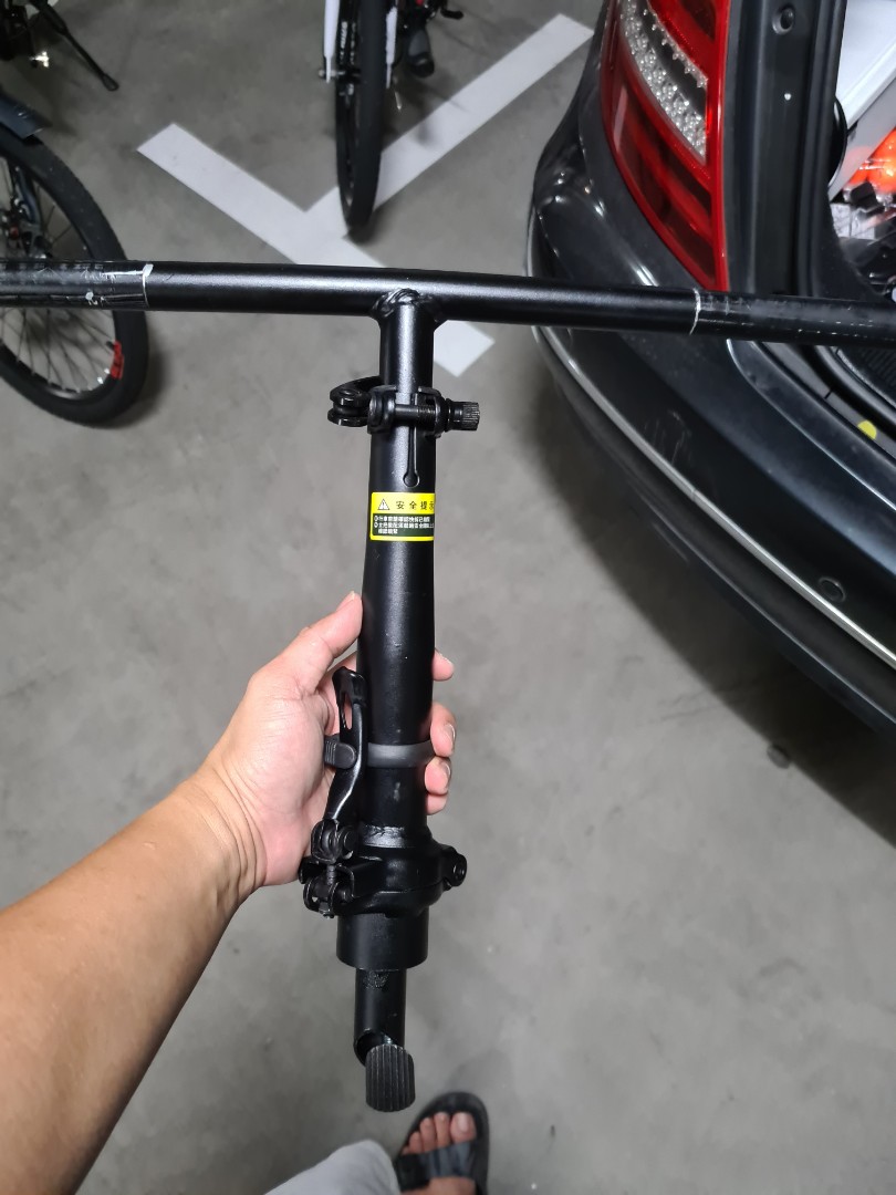 Foldable bicycle stem with teeth and handlebar Sports Equipment