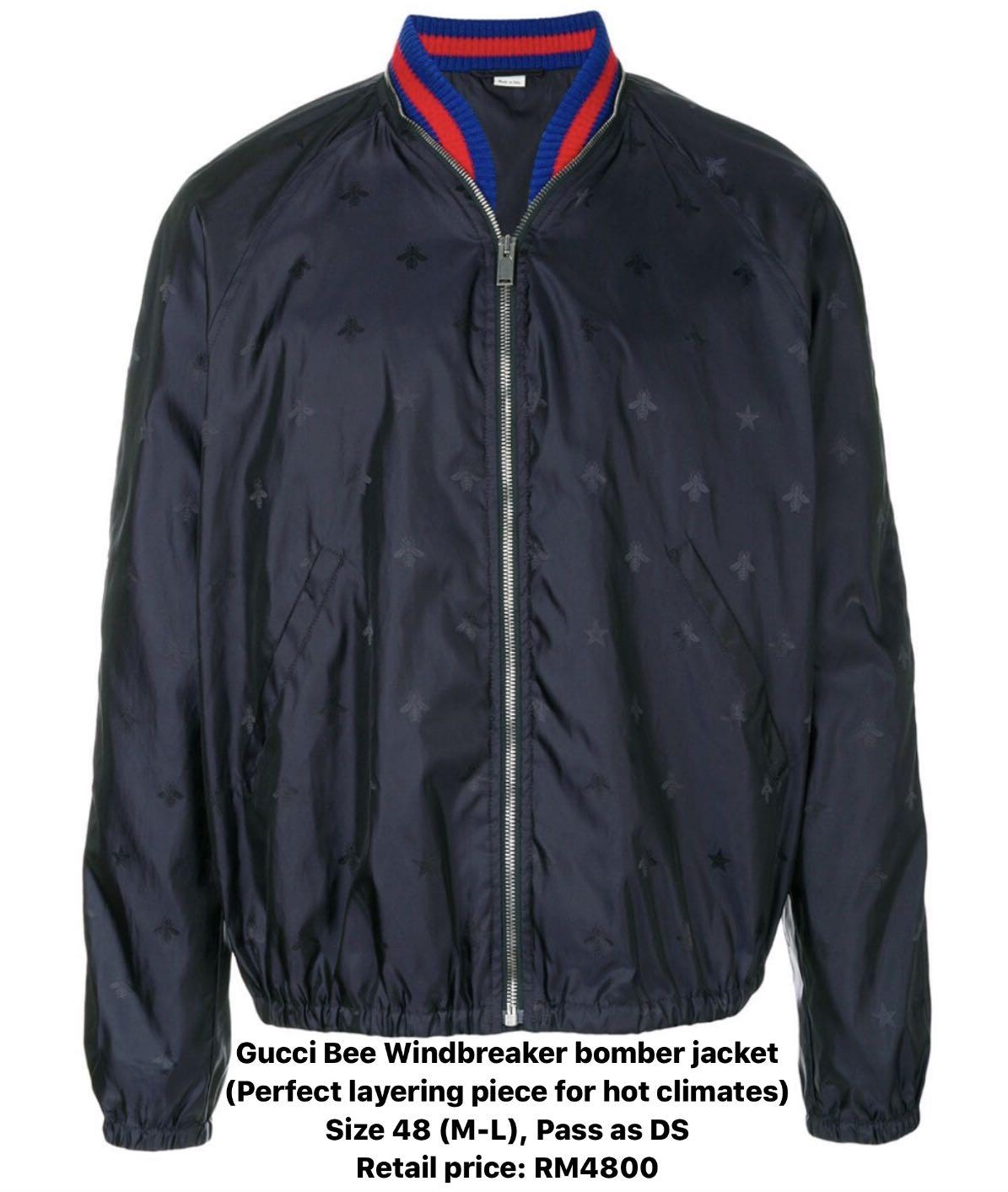 FREE gift steal Gucci Bee Star Shell Bomber Jacket BuyFromMe
