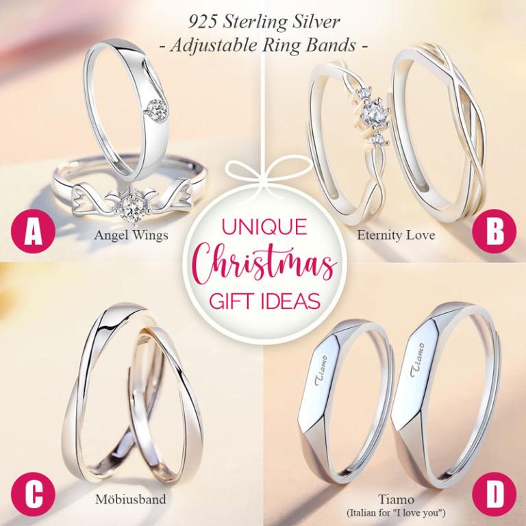 Matching outlet silver rings