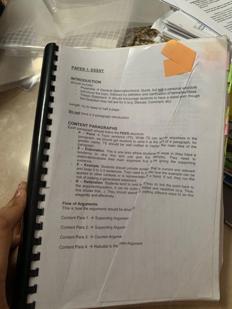 gp notes (Category: Assessment Books) located in Singapore. Submitted by bloopybloopbloop (Listing ID 1053644421, Image 2). Description: spent close to $50 printing these notes, full of (a)essay outlines (b)model essay examples (c)content notes with examples (d)primers from straits times for a range of topics : sports, politics, environment, sports and tech, religion, media.... etc etc. really so worth!!!! negotiable if ur buying more than one it