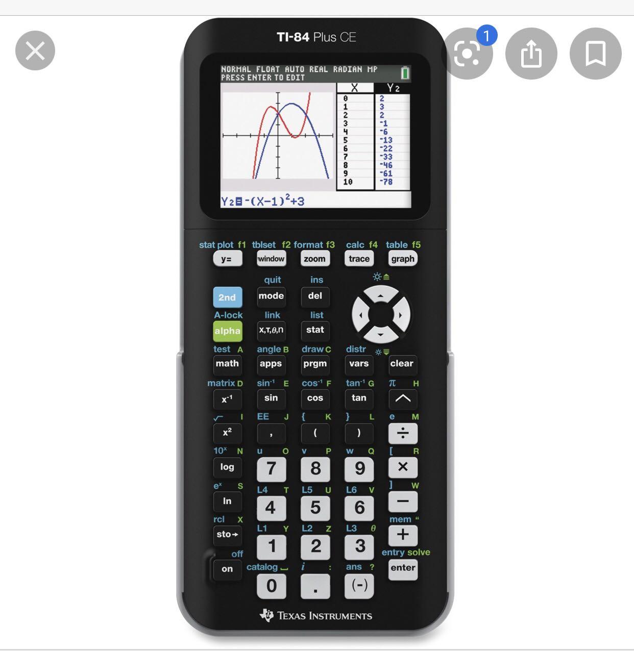 Graphing Calculator Ti 84 Plus Ce Electronics Others On Carousell
