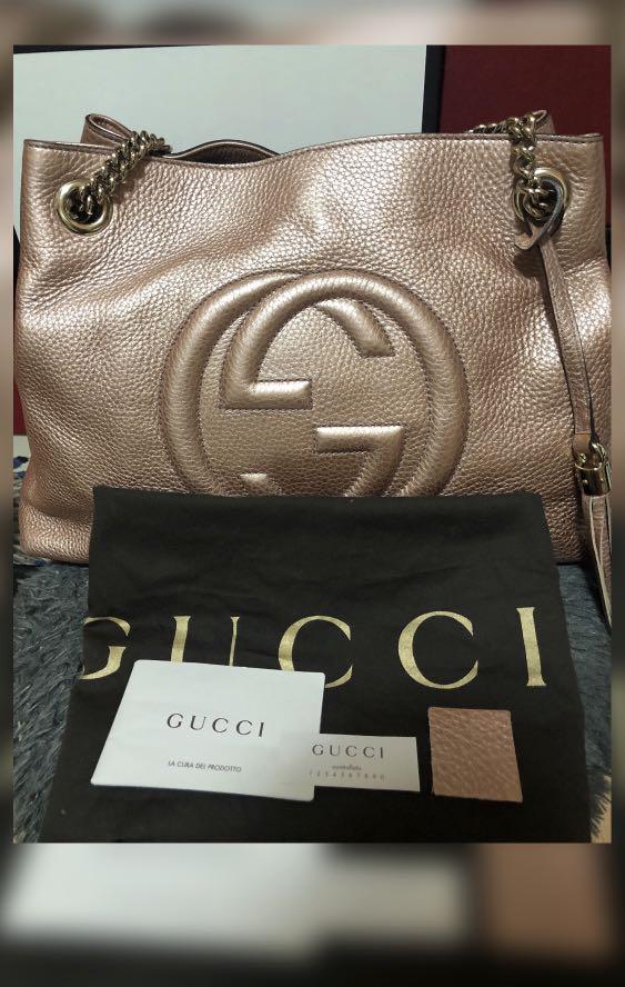 Gucci soho sale gold