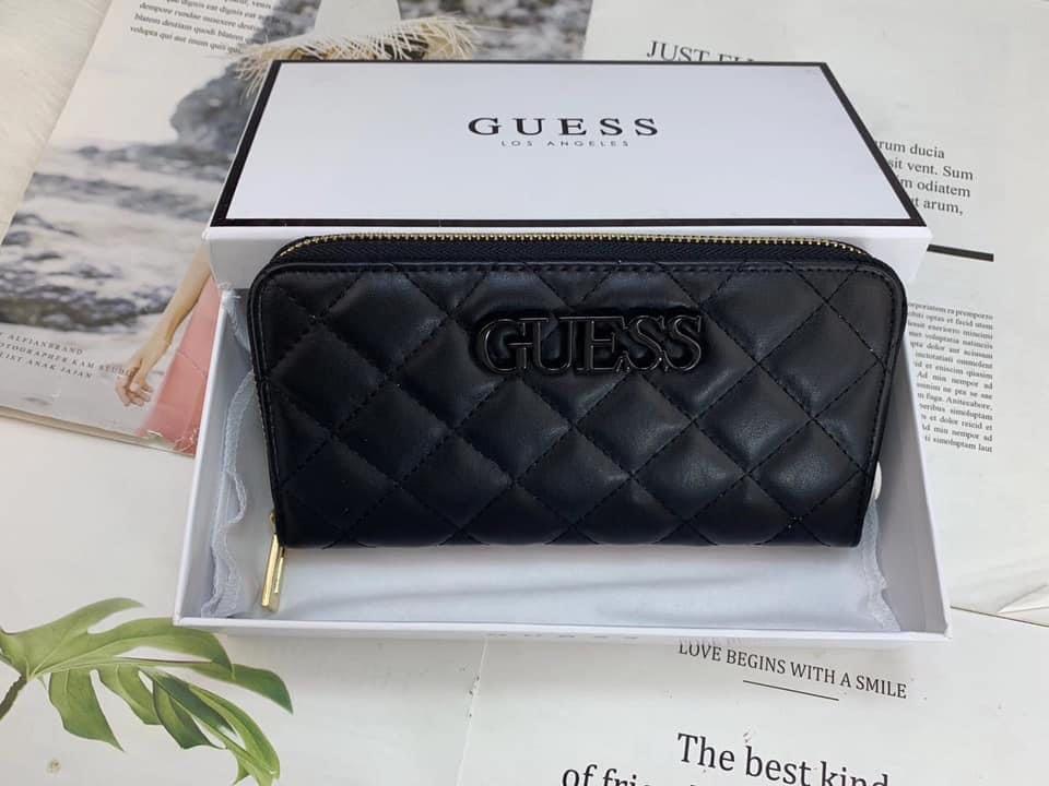 Guess Elliana Quilted Long Wallet Luxury Bags Wallets on Carousell