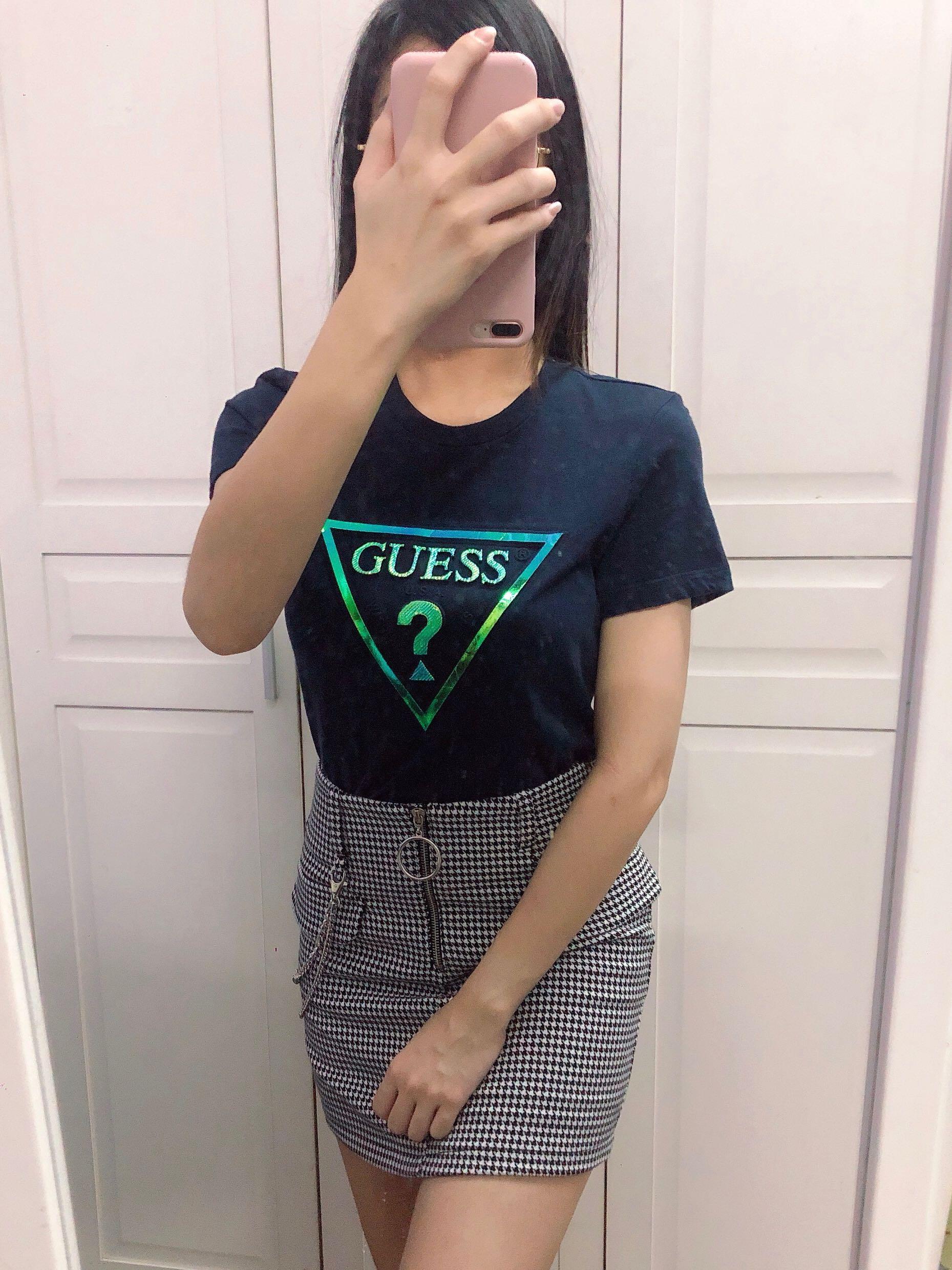 Guess hologram sale t shirt