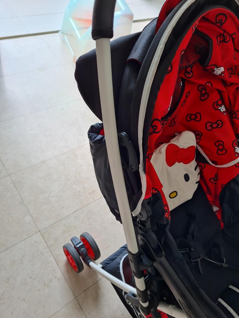 Hello Kitty baby stroller, Babies & Kids, Going Out, Carriers & Slings