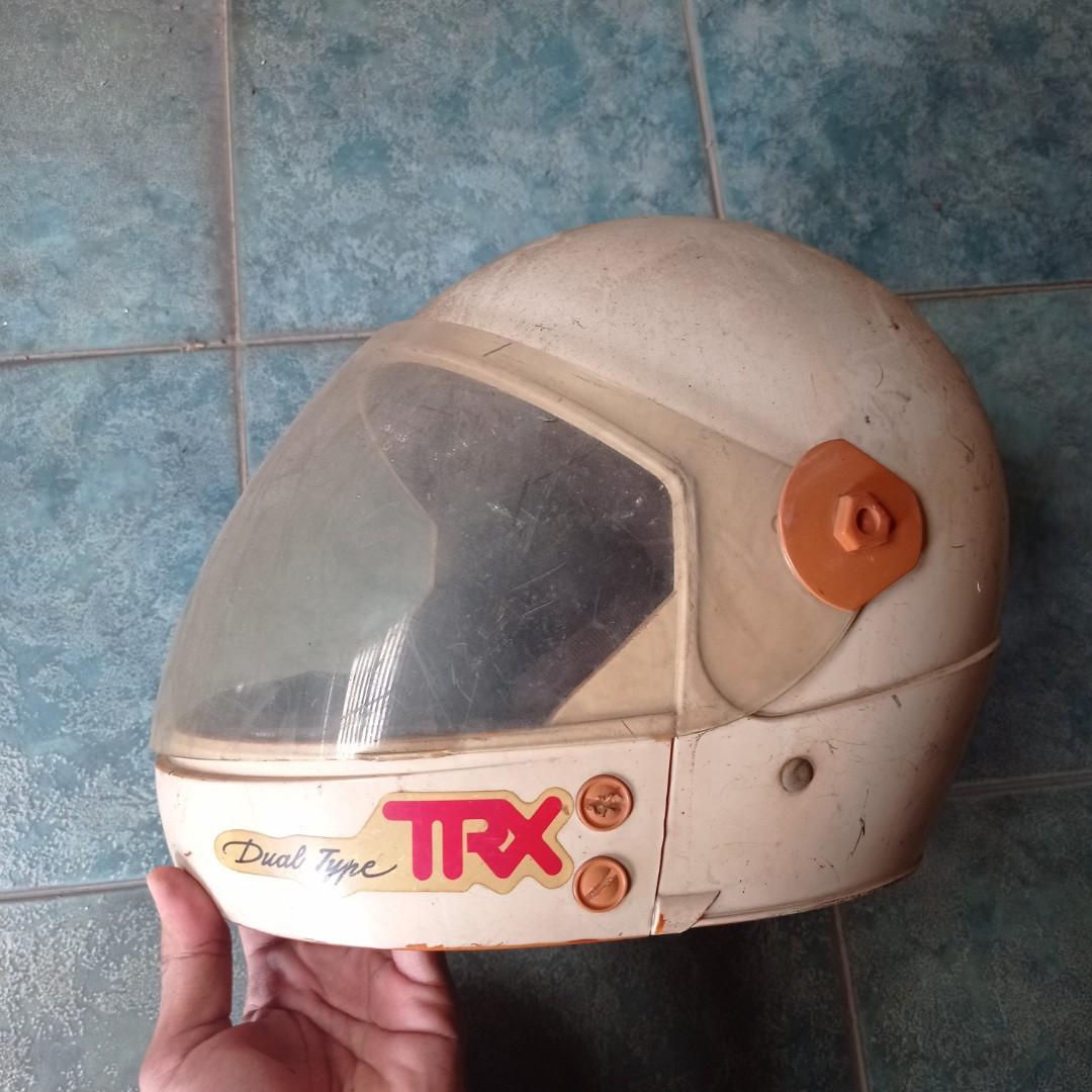 Helm Jadul Vintage TRX (Full Face/ Honda/ Gofar Hilman/ Den Dimas