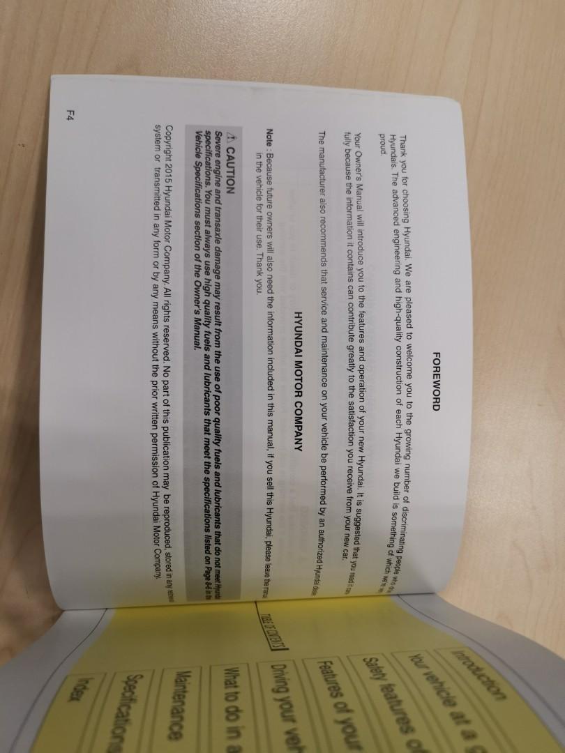 Hyundai Elantra Manual Book ( 2011 - 2014), Car Accessories