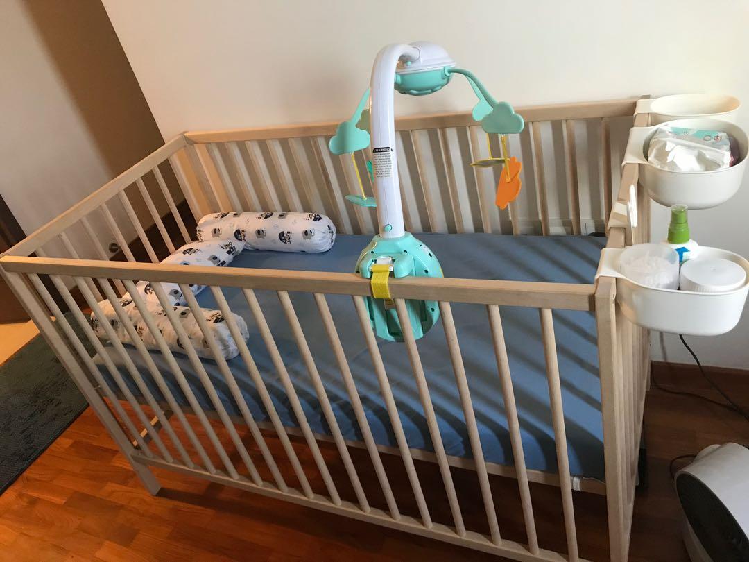 IKEA baby crib with mattress, Babies & Kids, Baby Nursery & Kids