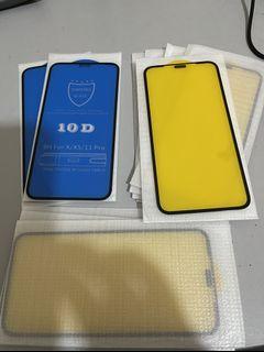 IPhone X/xs/11pro tempered glass 10D dust net/no dust net