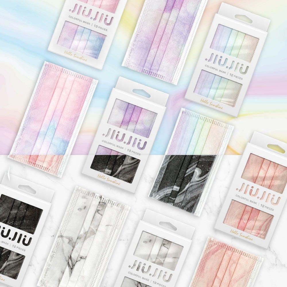 Jiu Jiu Marble Pastel Disposable Masks Health Nutrition Face Masks Face Shields On Carousell