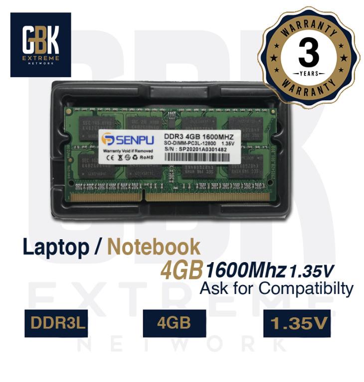 Ddr3l 4gb shop laptop