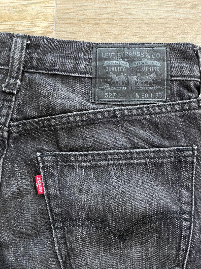Levis 527 black washed jeans Men s Fashion Bottoms Jeans on