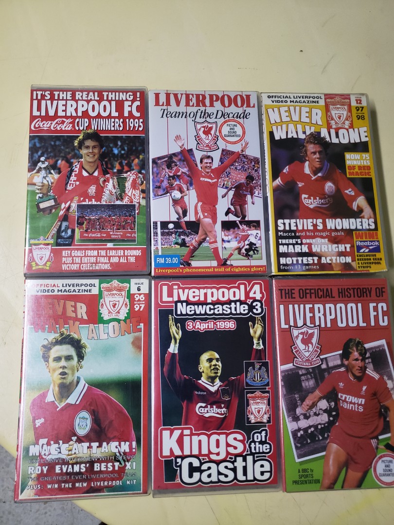 Liverpool VHS Official Video (6 Edition Never Walk Alone on VHS Tape ), Hobbies & Toys, Music