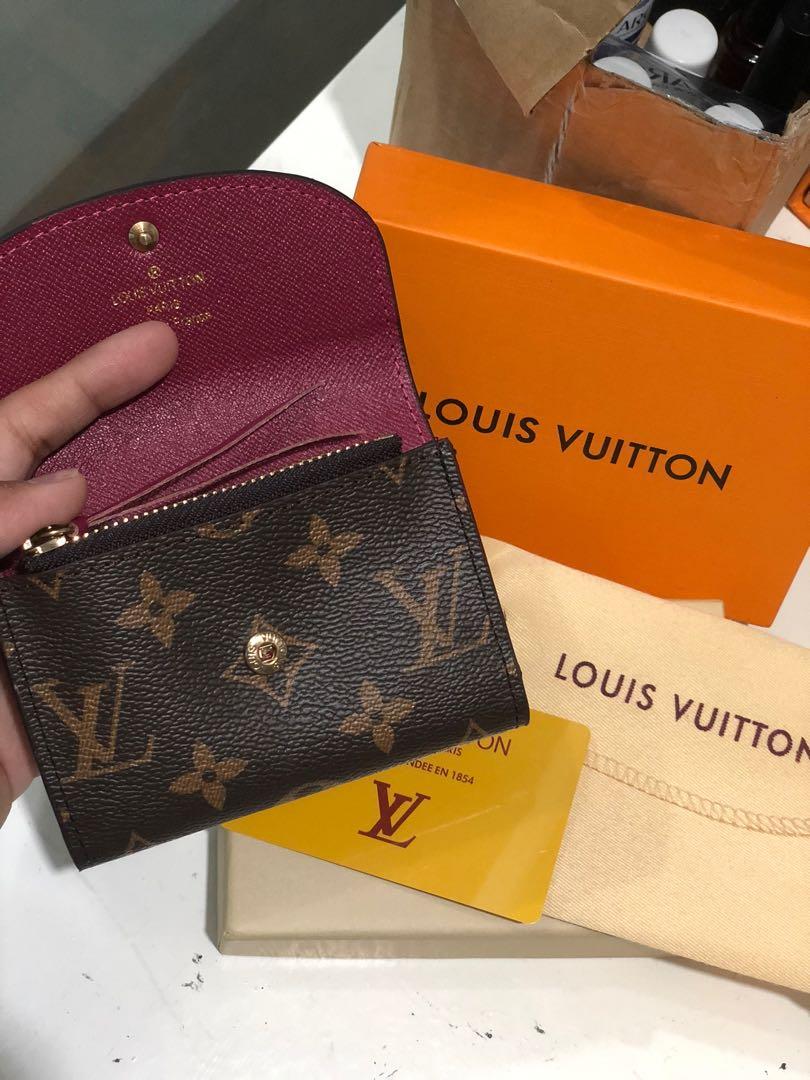 Louis vuitton small wallet maroon master copy, Luxury, Bags & Wallets on  Carousell