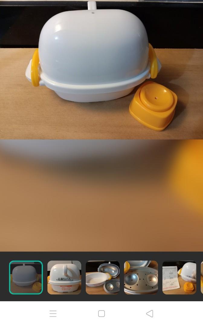 Microwavable egg maker (Category: Ovens & Toasters) located in Pasay City. Submitted by ynamariie (Listing ID 1053739103, Image 3). Description: 🥚 bought feom japan 🥚 convenient and safe to use 🥚 sign of usage but still in good condition 🥚what you see is what you get.