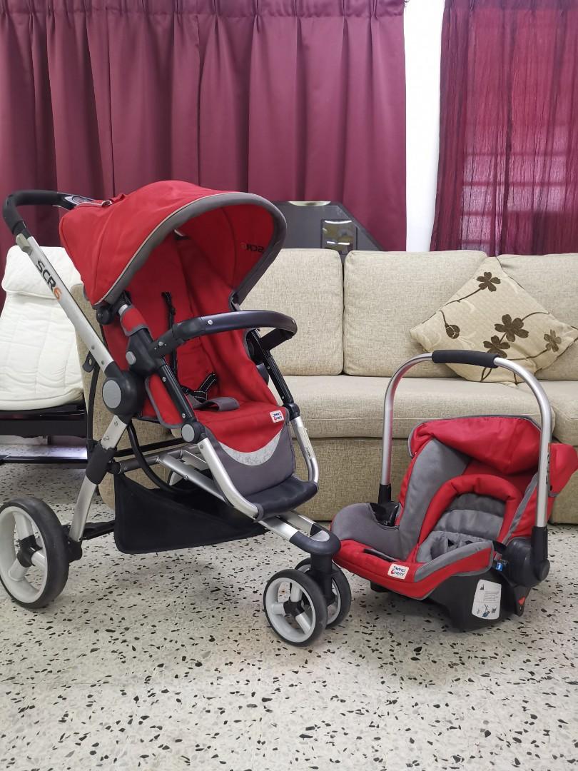 Nice SCR 6 STROLLER with CAR SEAT SCR 7 Babies Kids Going Out