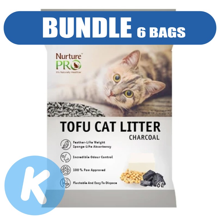 Nurture Pro Tofu Cat Litter Charcoal 6L Pet Supplies Homes Other Pet Accessories on Carousell