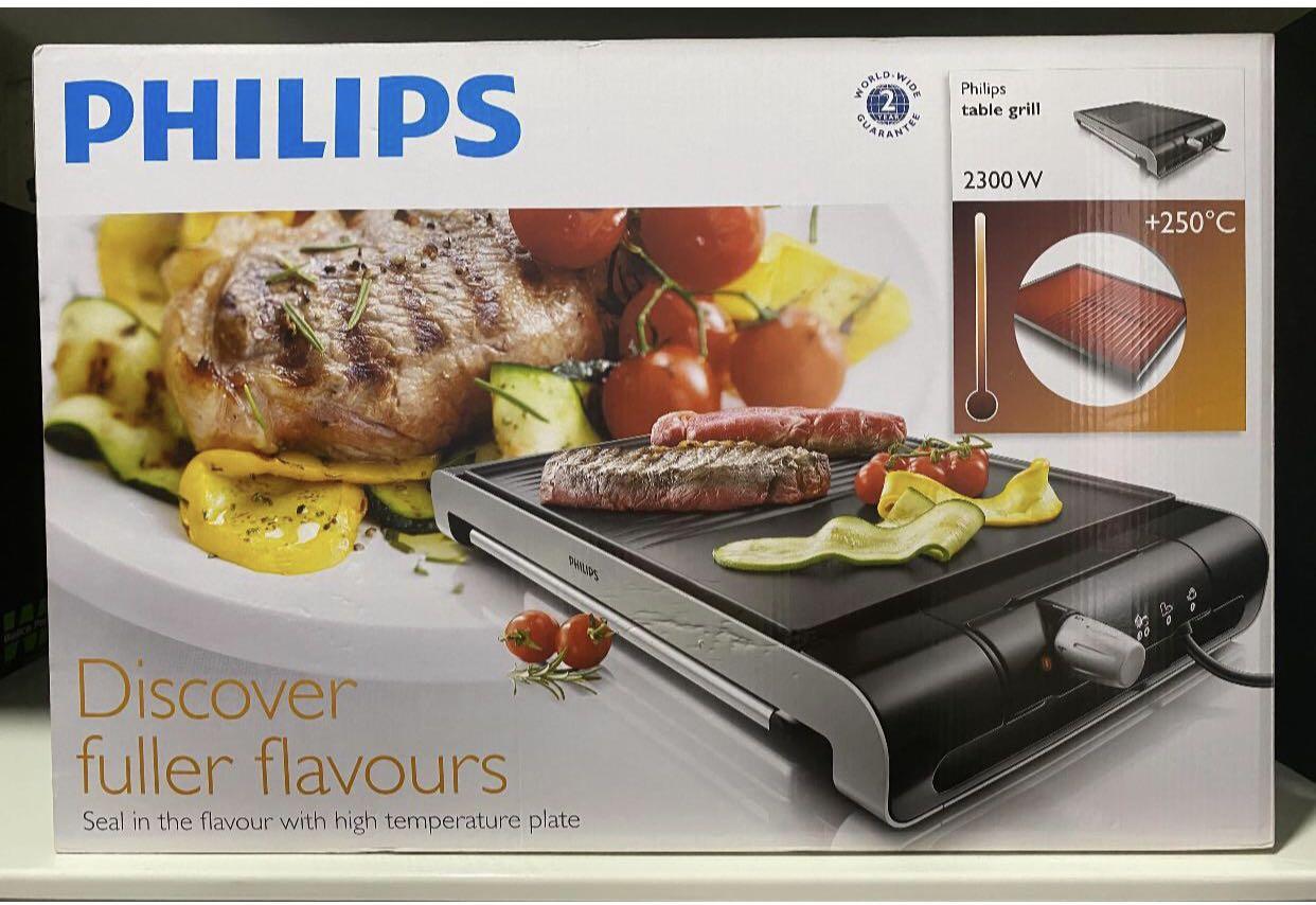 Philips Table grill, Home Appliances, Kitchenware on Carousell