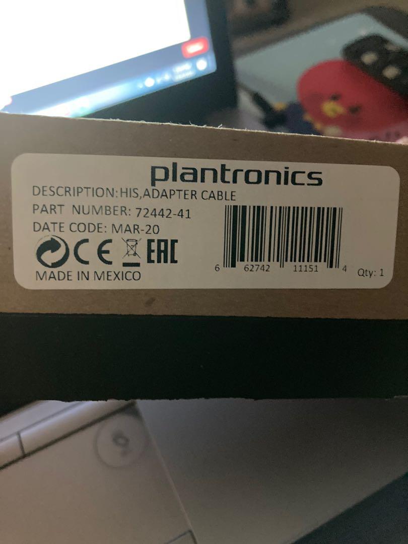 plantronics his adapter cable