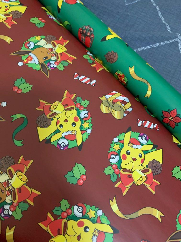Pokemon Wrapping Paper x2, Hobbies & Toys, Stationery & Craft, Craft ...
