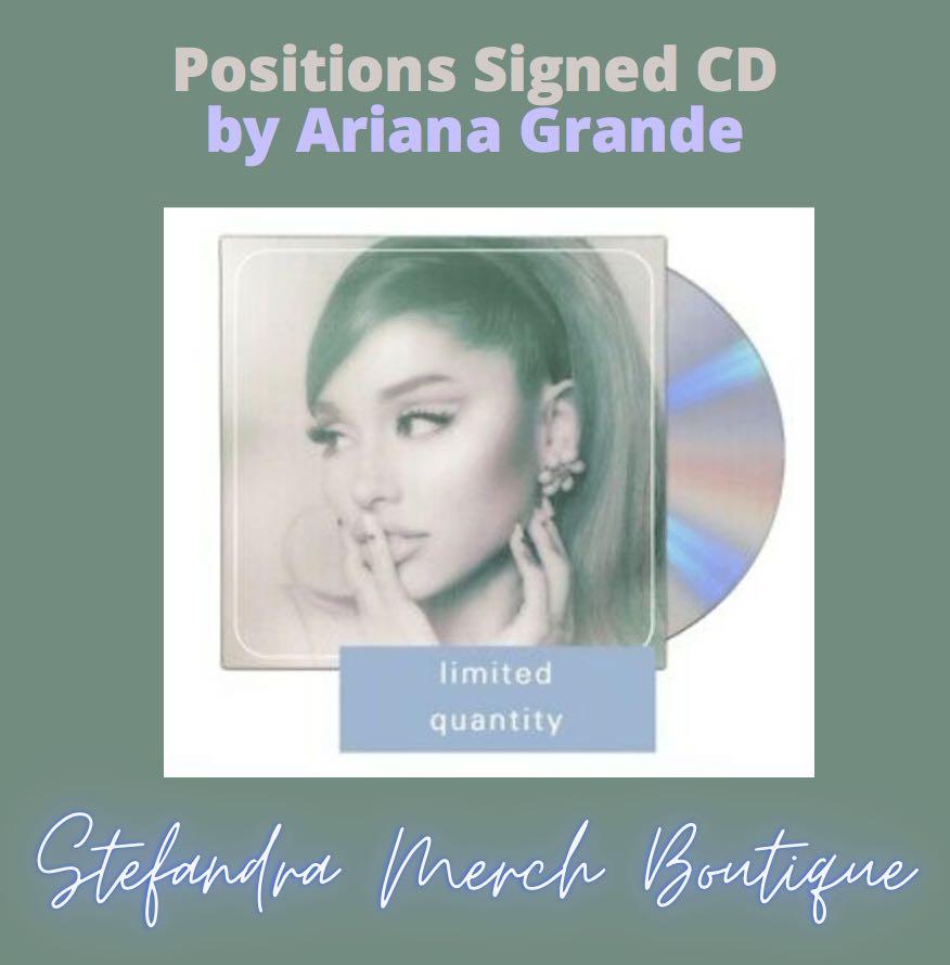Positions Signed CD by Ariana Grande (Category: CDs & DVDs) located in Manila. Submitted by stefandraboutique (Listing ID 1053730975, Image 1). Description: Positions Signed CD by Ariana Grande available for 3990 php 50% downpayment accepted. 💜 very limited slots. message us! .