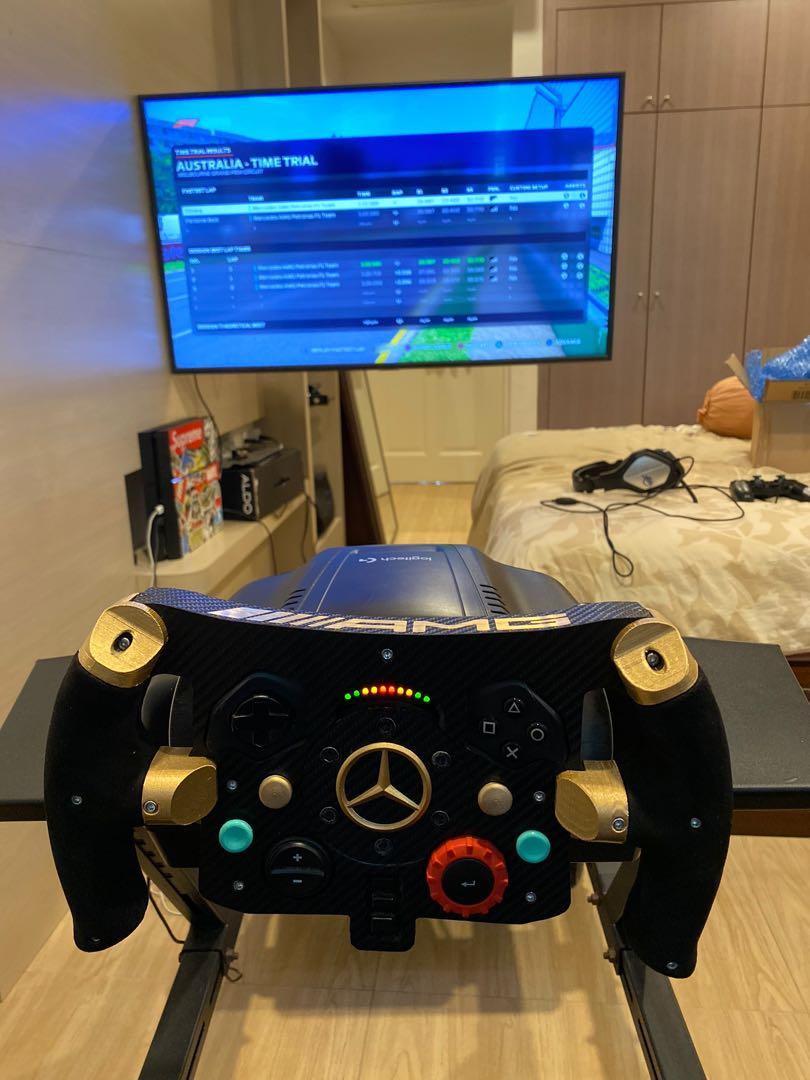Logitech G29 Next Level Racing F-GT simulator setup rig/stand/cockpit ...