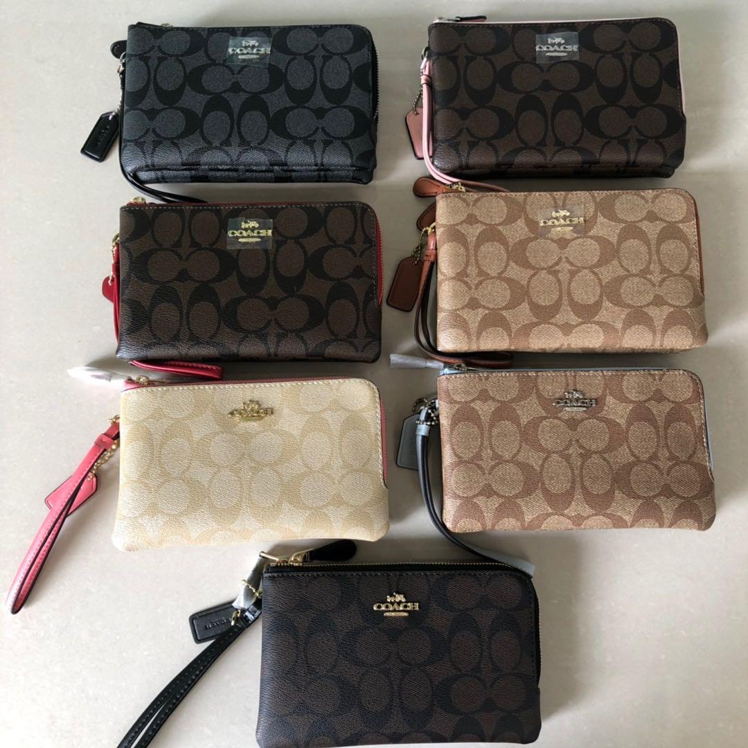 Ready Stock F87591 women wristlet can fit iPhone 12 pro max coach  doublecsip, Women's Fashion, Bags & Wallets, Purses & Pouches on Carousell