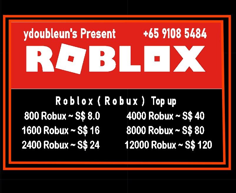roblox robux top up