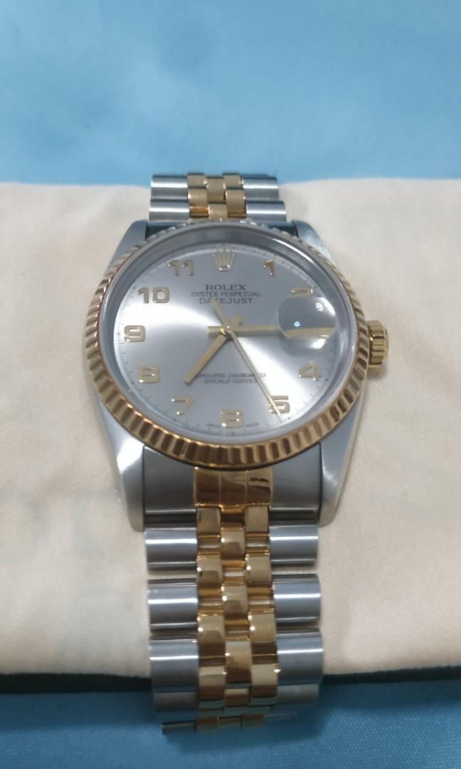 datejust half gold