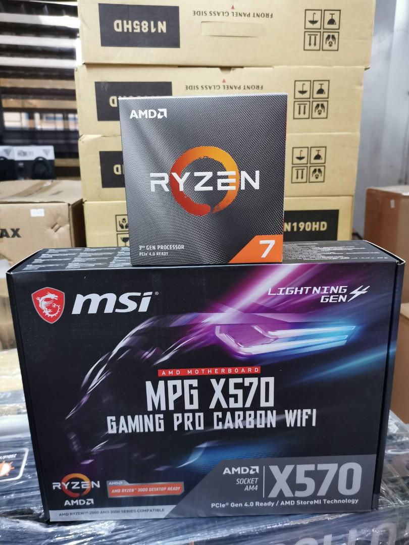 Ryzen 7 3800xt Msi Mpg X570 Gaming Pro Carbon Wifi Electronics Computer Parts Accessories On Carousell Ryzen 7 3800xt Msi Mpg X570 Gaming Pro Carbon Wifi Electronics Computer Parts Accessories On Carousell