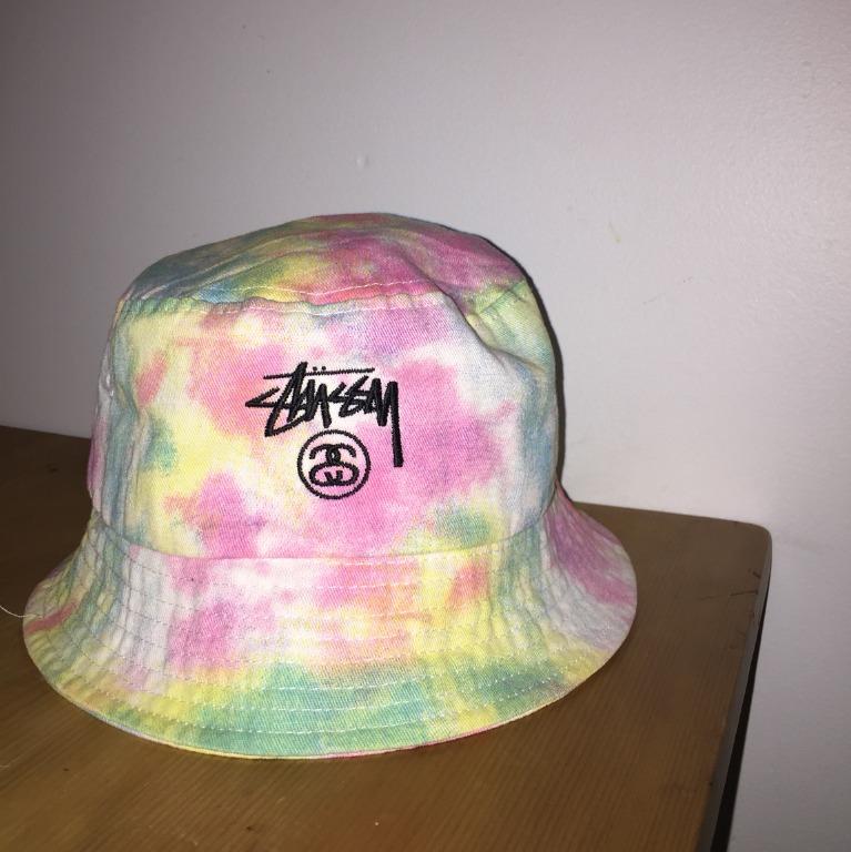 Stussy tie on sale dye bucket hat