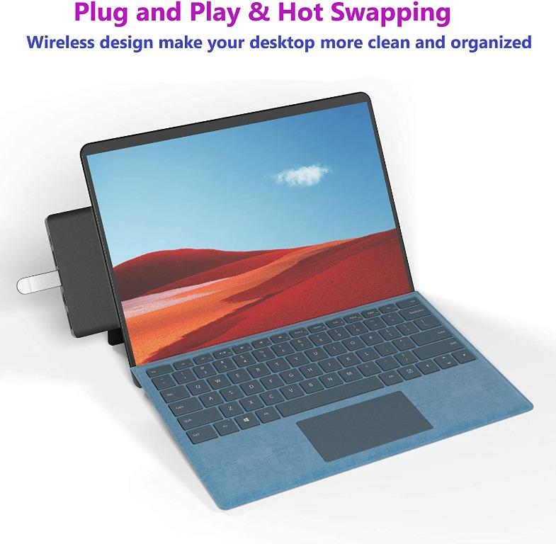 Surface Pro X Docking Station, 7 in 2 Microsoft Surface Pro X Hub with