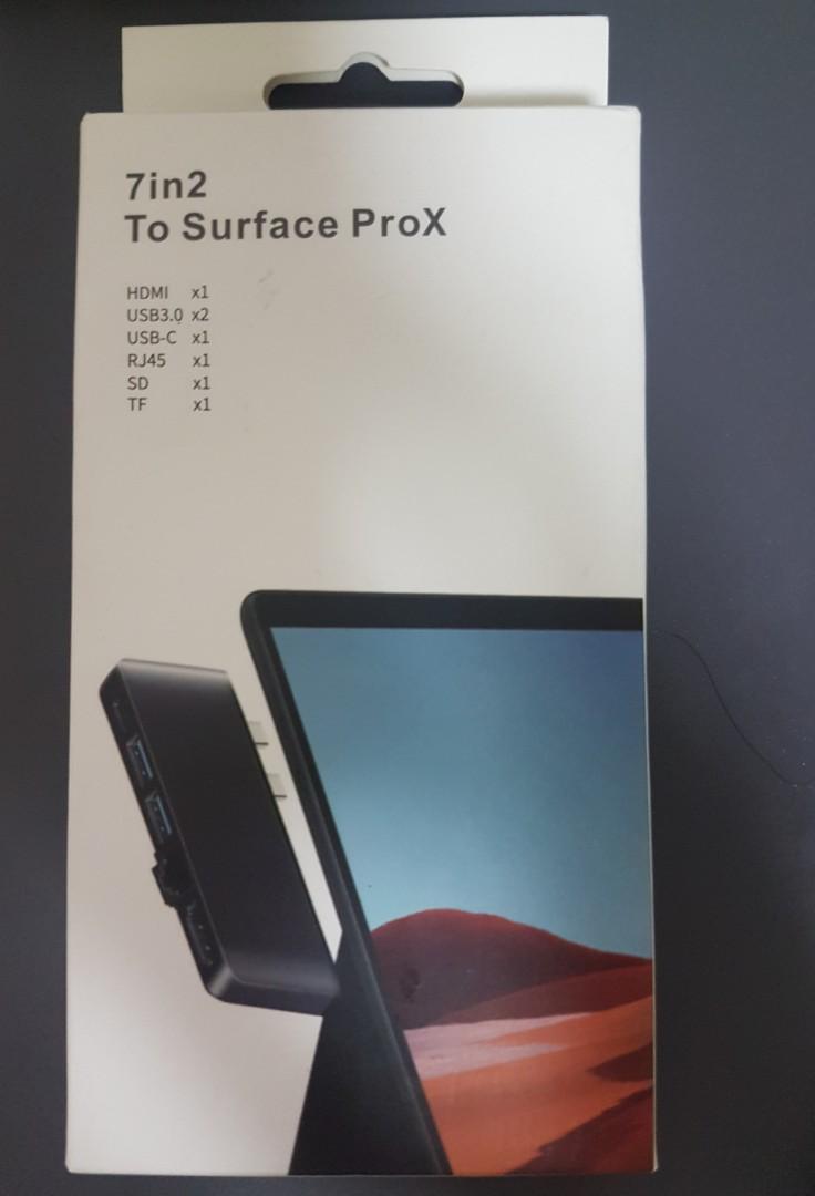 Surface Pro X Docking Station, 7 in 2 Microsoft Surface Pro X Hub with