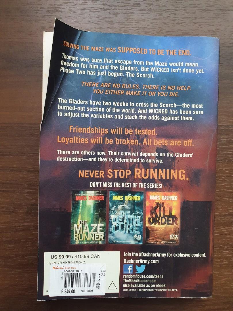 The Scorch Trials (Category: Storybooks) located in Santa Rosa. Submitted by den.j (Listing ID 1053568133, Image 2). Description: -cover is creased.