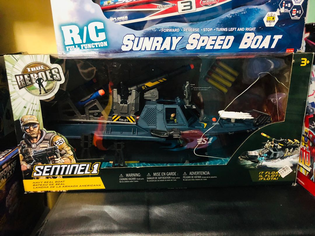 True Heroes Sentinel 1 Navy Seal Boat Playset, Hobbies & Toys, Toys