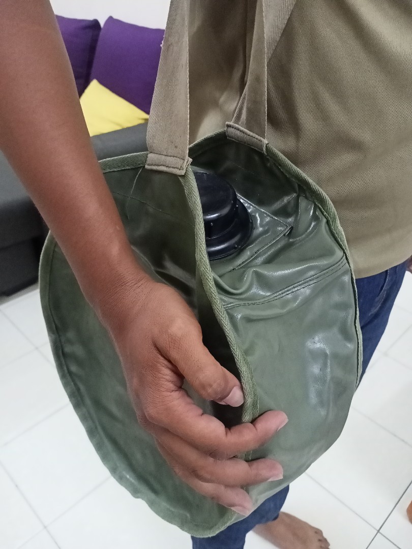 Vintage Army Water Bag, Men's Fashion 