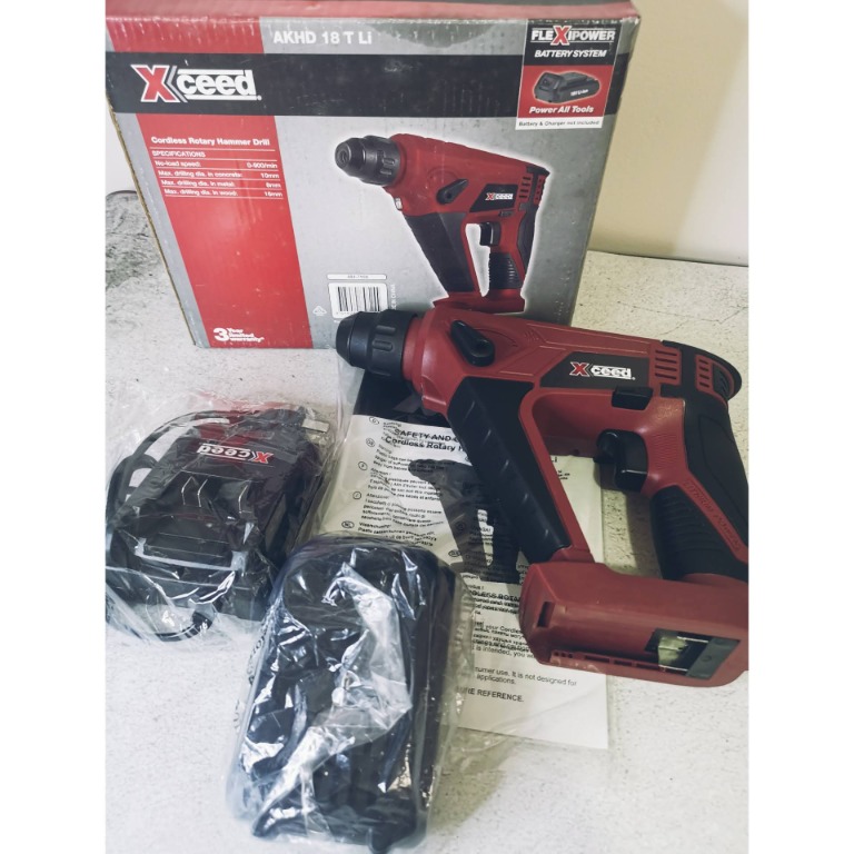 Xceed Cordless Rotary Hammer Drill Furniture Home Living