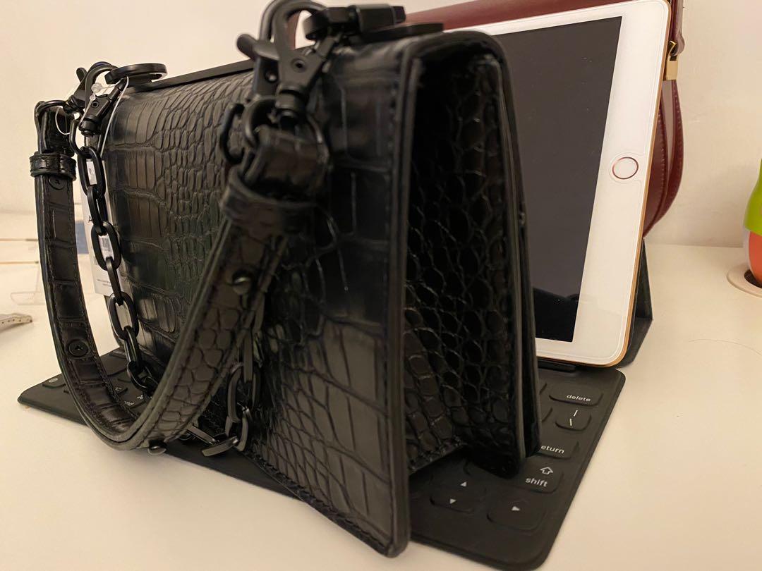100 NEW ALDO Dabouca Black Shoulder Bag Women HandBags