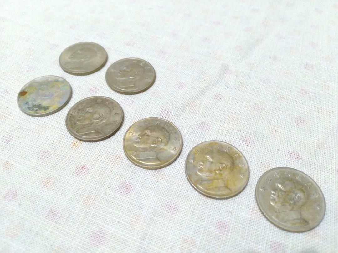 伍圓五元5元舊台幣大伍圓蔣中正硬幣錢幣| 民國六十二年六十三年62年63年一般流通品| 高雄, 書籍、休閒與玩具, 收藏、紀念品, 錢幣、紙鈔在旋轉拍賣