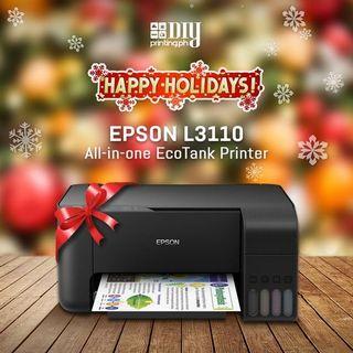 🌟 Tuloy ang Pasko kaya tuloy ang Negosyo 🎅🌲 Let's end this year bountifully. 🥂🖨 Epson L3110 All-in-One EcoTank Printer is now available. 🤲