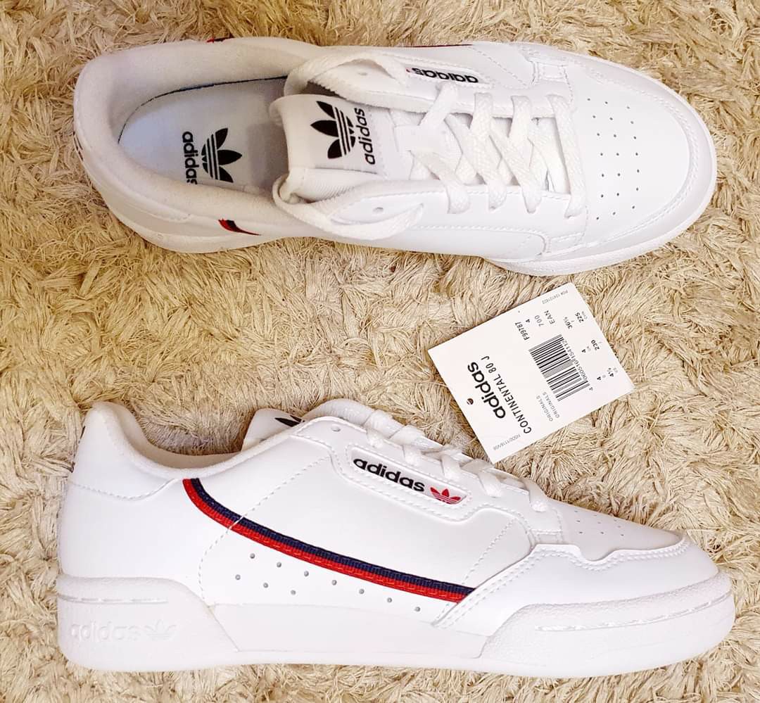 Adidas Continental 80 Youth Women s size 4.5J 23.5 cm 3300. Before 4200 Women s Fashion Footwear Sneakers on Carousell